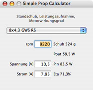 Simple Prop Calculator