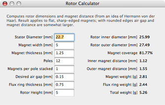 Rotor Calculator