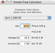 Simple Prop Calculator